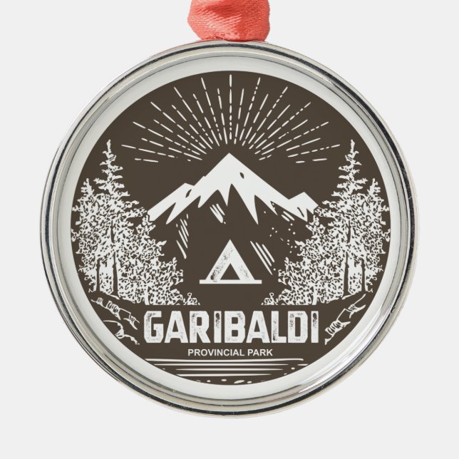 Garibaldi Provincial Park Metal Ornament (Front)