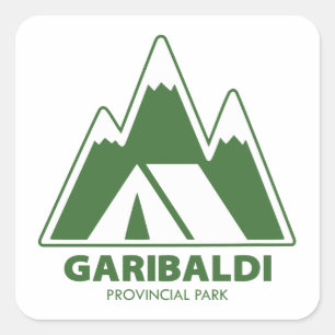 Garibaldi Provincial Park Mountains Camping Square Sticker