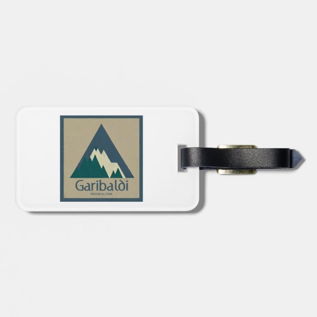 Garibaldi Provincial Park Rustic Luggage Tag (Back Horizontal)