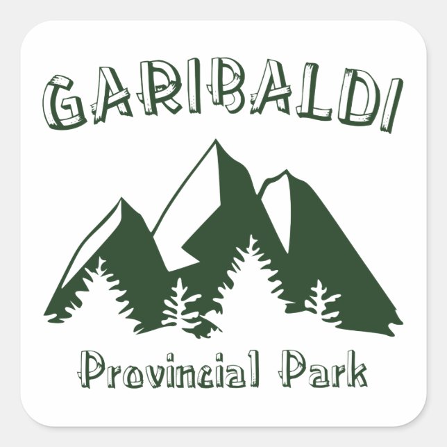Garibaldi Provincial Park Square Sticker (Front)