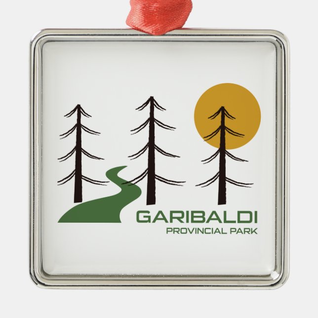 Garibaldi Provincial Park Trail Metal Ornament (Front)