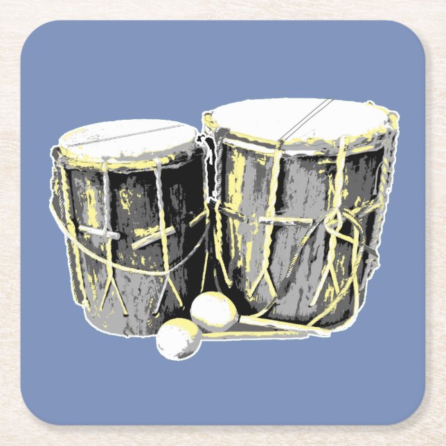 Garifuna Drum Coasters (Front)