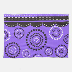 Garland ARTdeco black white + your backgr. colour Kitchen Towel