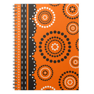 Garland ARTdeco black white + your backgr. colour Notebook