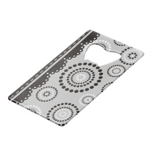 Garland ARTdeco black white + your backgr. colour Wallet Bottle Opener