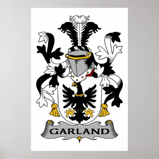 Garland Family Crest Poster (Front)