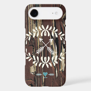 Garland Hearts Crossed Arrows Barnwood Retro