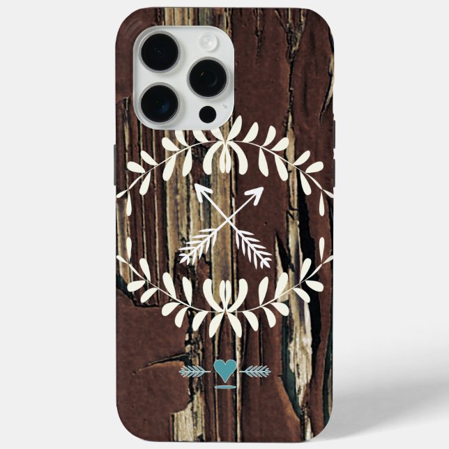 Garland Hearts Crossed Arrows  Retro Case-Mate iPhone Case (Back)