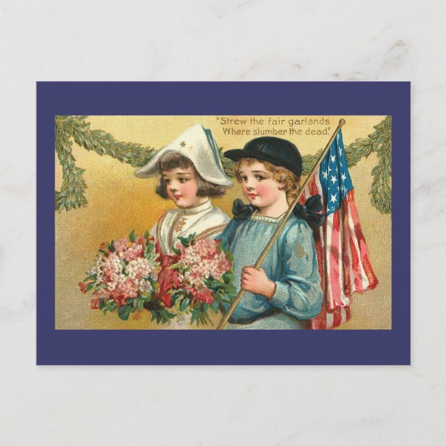 Garlands Vintage Americana Postcard (Front)