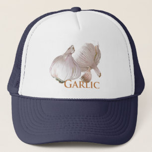 Garlic and Garlic Clove Trucker Hat