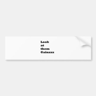 Garlic ate them gains! bumper sticker