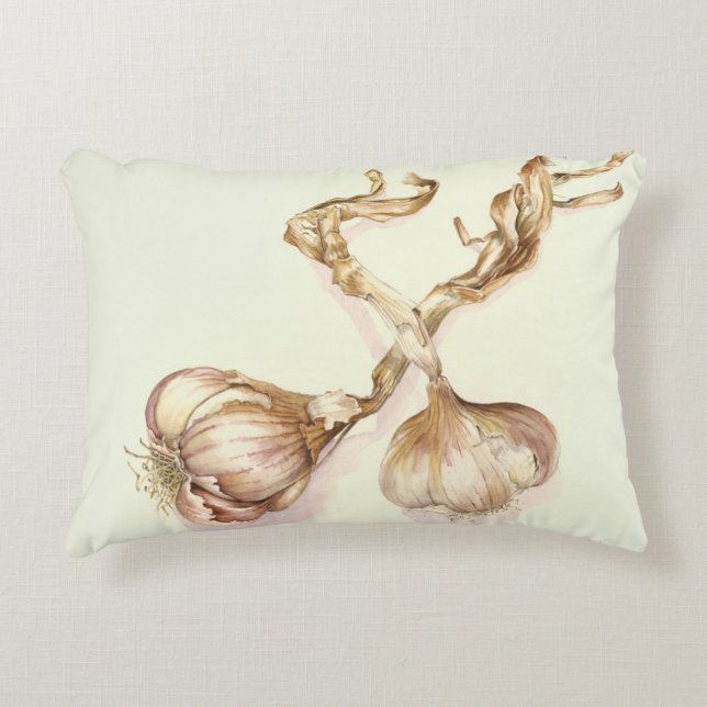 Garlic bulbs 2005 decorative pillow (Front)