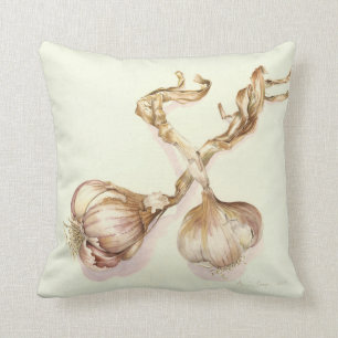 Garlic bulbs 2005 throw pillow