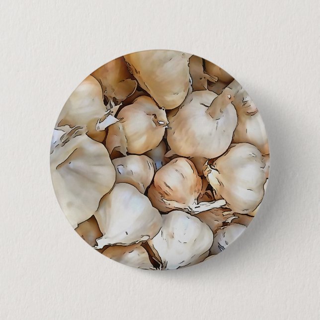 Garlic Bulbs 2 Inch Round Button (Front)