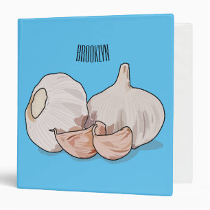 Garlic cartoon illustration   binder