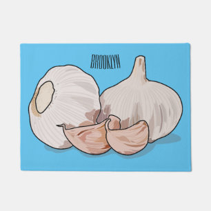 Garlic cartoon illustration   doormat