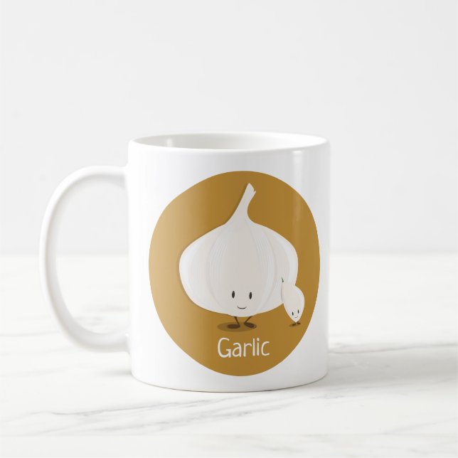 Garlic characters Food Coffee Mug (Left)