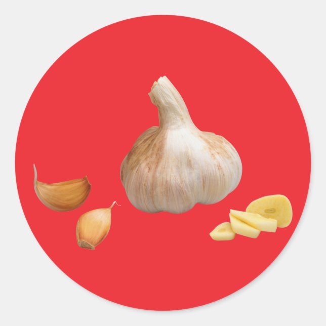 Garlic Classic Round Sticker (Front)