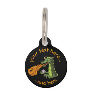 Garlic Dragon Pet Tag