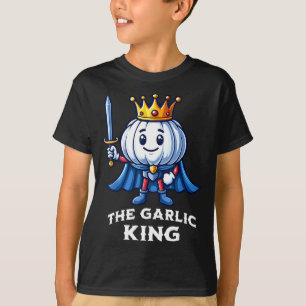 Garlic King Funny Italian Food Vegetable T-Shirt