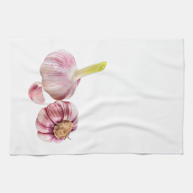 'Garlic' Kitchen Towel (Horizontal)
