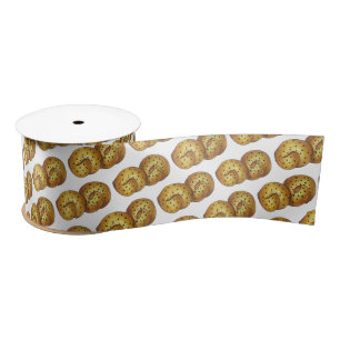 Garlic Knots Bread Roll Italian Food Cooking Chef Satin Ribbon