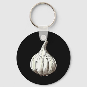 Garlic Lazy Easy Funny Matching Halloween Costume Keychain