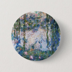 Garlic Lilies Water Lilies Fine Art Spoof 2 Inch Round Button
