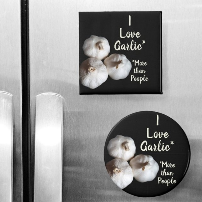 Garlic Lover Fun Culinary Photographic Magnet (Creator Uploaded)