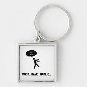 Garlic lover keychain