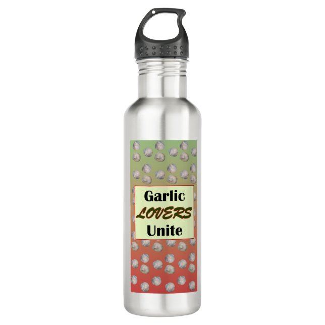 Garlic Lovers Unite 710 Ml Water Bottle (Front)