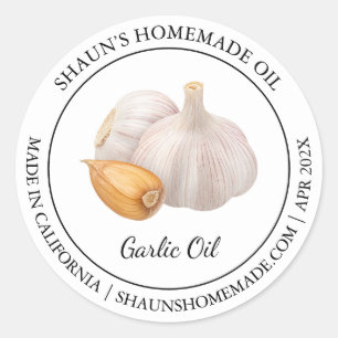 Garlic Oil Modern label