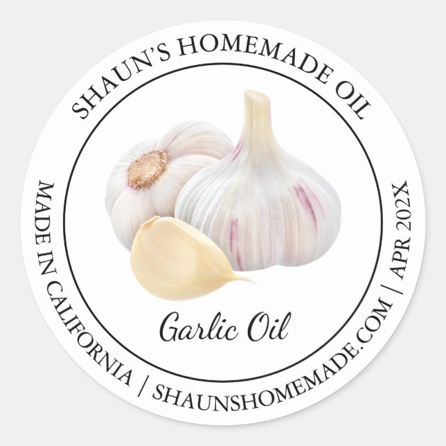 Garlic Oil Modern label (Front)