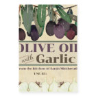 Garlic olive oil personalized home canning
