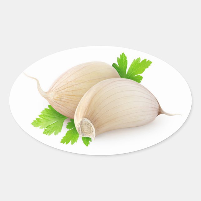 Garlic Oval Sticker (Front)