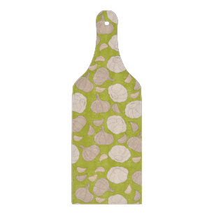Garlic Pattern - Garlic Cloves & Bulb Cutting Board