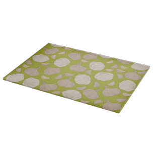 Garlic Pattern - Garlic Cloves & Bulb Cutting Board