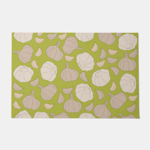 Garlic Pattern - Garlic Cloves & Bulb Doormat