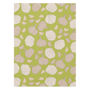 Garlic Pattern - Garlic Cloves & Bulb Tablecloth