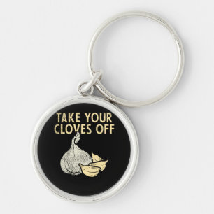 Garlic Plant Keychain