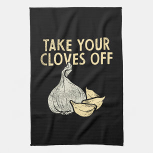 Garlic Plant Kitchen Towel
