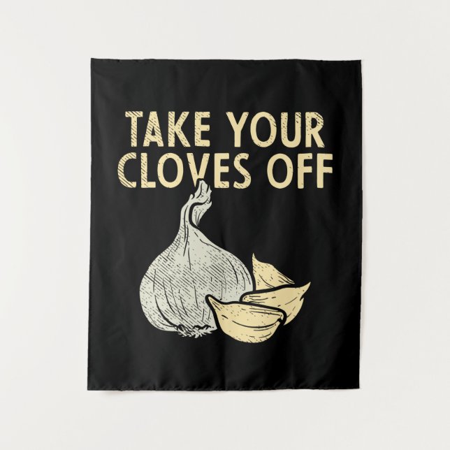 Garlic Plant Tapestry (Front)