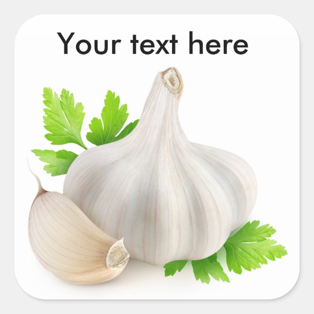 Garlic Square Sticker (Front)