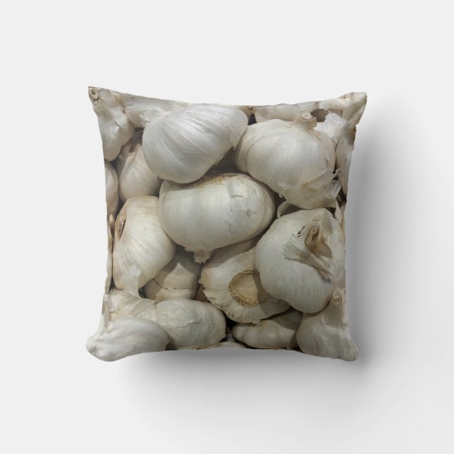 Garlic Throw Pillow (Front)