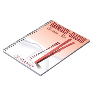 Garmisch Classic,Bavarian Alps Ski poster Notebook