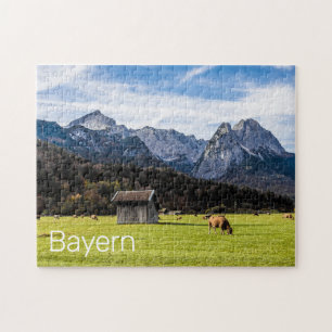 Garmisch Partenkirchen Alps Bavaria Germany Jigsaw Puzzle