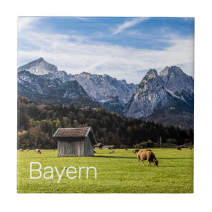 Garmisch Partenkirchen Alps Bavaria Germany Luggag Tile