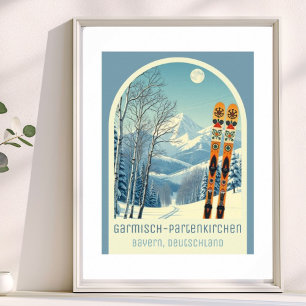 Garmisch-Partenkirchen Germany Deutschland ski Poster