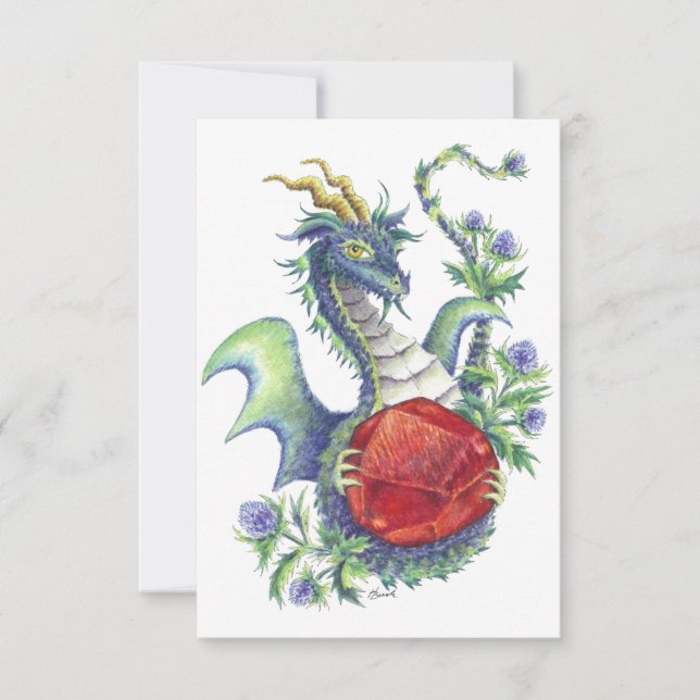 Garnet Dragon Card (Front)