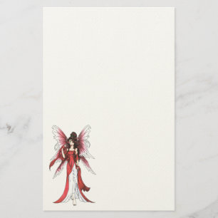 Garnet Faerie Stationery